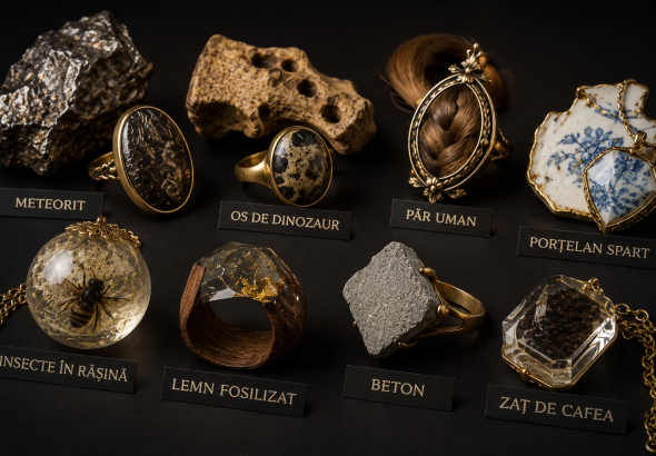 Cele mai ciudate materiale folosite vreodată pentru bijuterii de lux