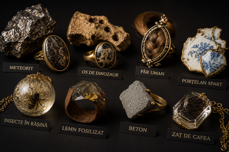 Cele mai ciudate materiale folosite vreodată pentru bijuterii de lux