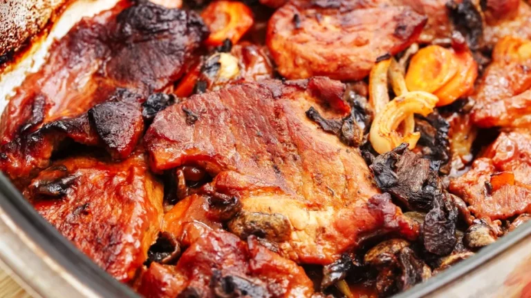 Ceafă de porc la cuptor fragedă și suculentă. Rețeta simplă care cucerește orice masă în familie