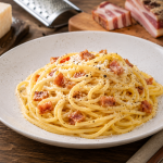 Paste carbonara după rețeta italiană, gata în 20 de minute