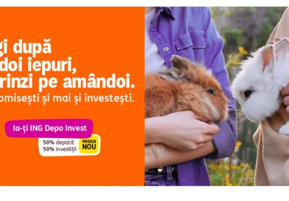 ING lansează Depo Invest, produsul care împarte banii între economii și investiții. Suma minimă este de 2.000 de lei